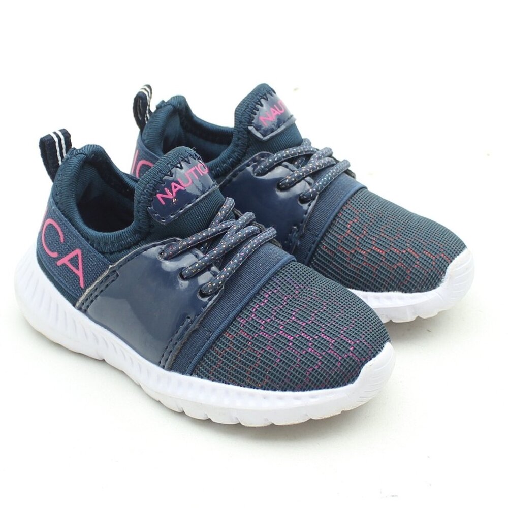 Nautica Little Kids Navy Blue Slip On Sneakers